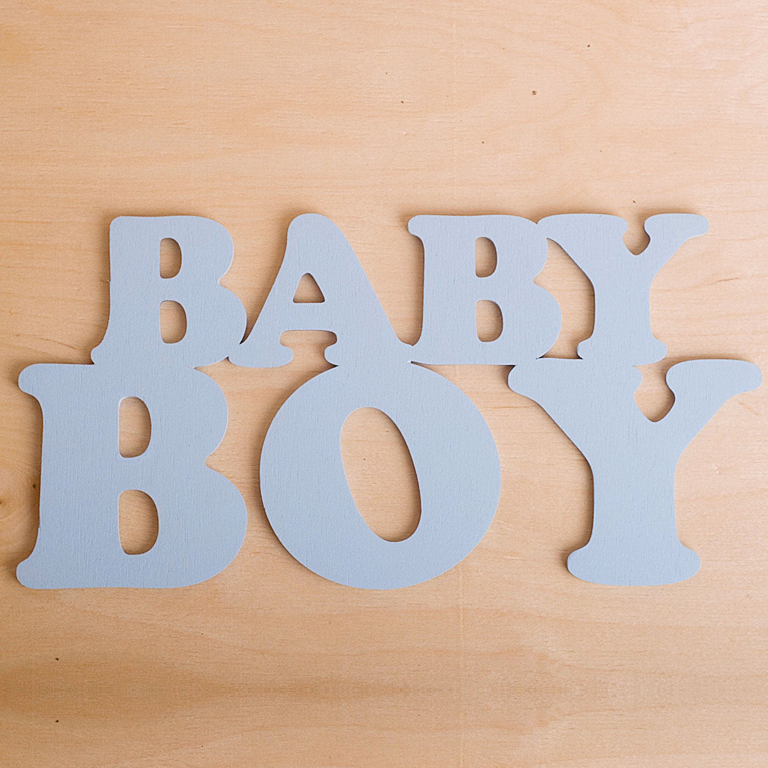 Дерев'яний напис "Baby Boy"